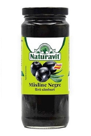 Маслины черные без косточки 358г. Румыния с доставкой по Словении