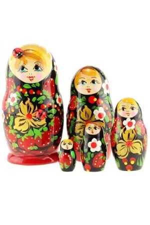 Matrjoška Pikapolonica 5 lutk, Rusija z dostavo v Sloveniji