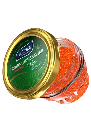 Икра дикого Кижуча 200г. Аляска с доставкой по Словении