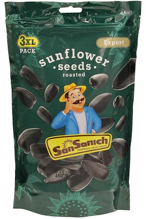 Семена подсолнечника обжаренные Сан Саныч 450г Украина с доставкой по Словении