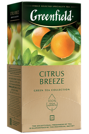 Čaj zeleni Citrus Breez z limonom in meto v vrečkah z dostavo v Sloveniji