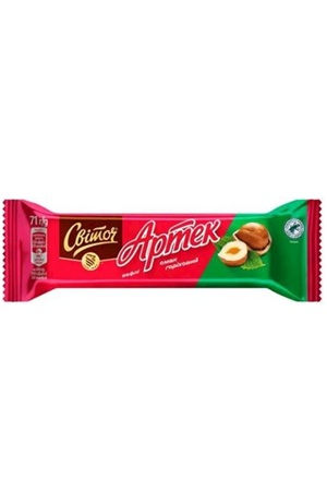 Vaflji Artek z okusom oreščkov Svitoch 71g. Ukrajina z dostavo v Sloveniji