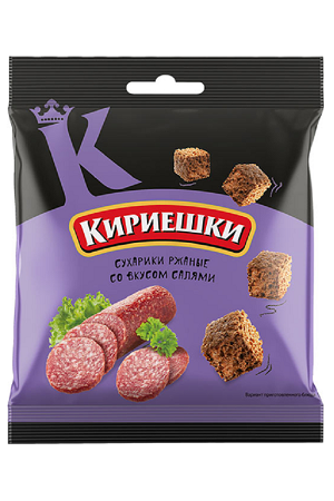 Кириешки со вкусом Салями, 40г. с доставкой по Словении