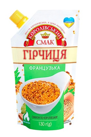 Gorčica francozka Kraljevskij Smak 130g Ukrajina z dostavo v Sloveniji