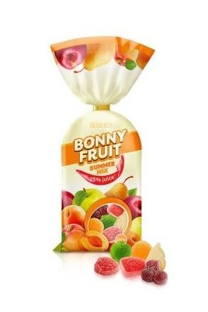 Žele bonboni Bonny Fruit Poletni miks, Ukrajina, Roshen 200g z dostavo v Sloveniji
