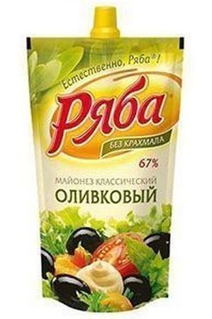 Майонез Ряба Оливковый 205мл Россия с доставкой по Словении