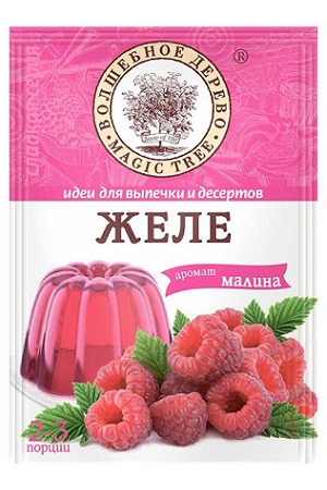 Желе со вкусом малины Волшебное дерево 50г с доставкой по Словении