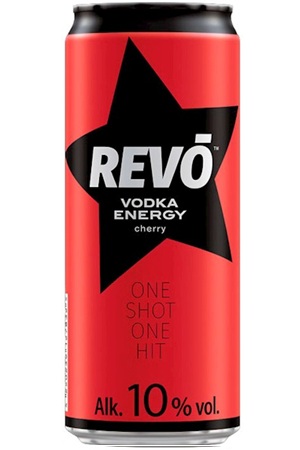 Energijska pijača 10%alk. REVO Cherry Alco Energy 0,33l z dostavo v Sloveniji