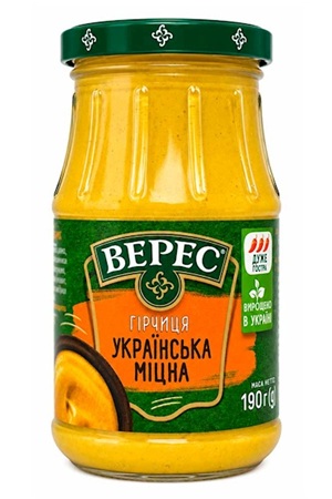 Горчица украинская острая Верес 190г с доставкой по Словении