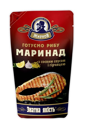 Маринад для рыбы с соевым соусом и овощами Жирнов 180г, Украина с доставкой по Словении