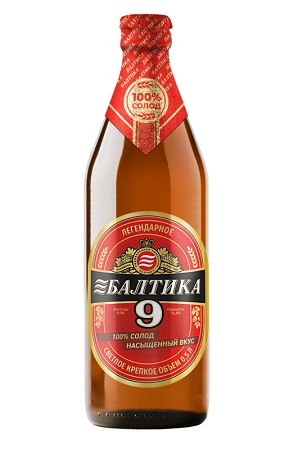 Pivo Baltika #9, 0,45l 8% alkohola, Rusija z dostavo v Sloveniji