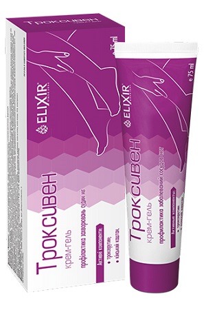Gel-krema za noge Troksiven Elixir 75ml Ukrajina z dostavo v Sloveniji