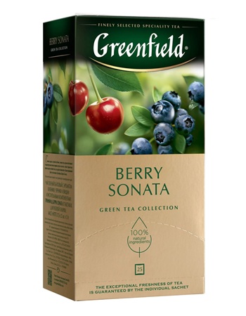 Čaj zeleni Greenfield herbal BERRY SONATA, 25 vrečk z dostavo v Sloveniji